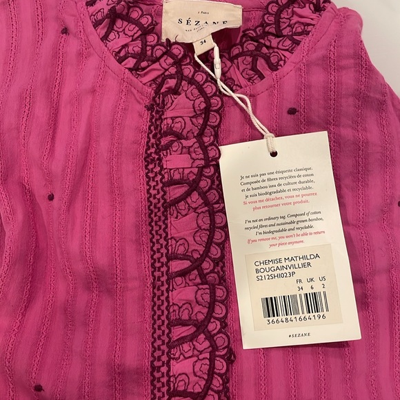 SEZANE MATHILDA SHIRT - Picture 3 of 3